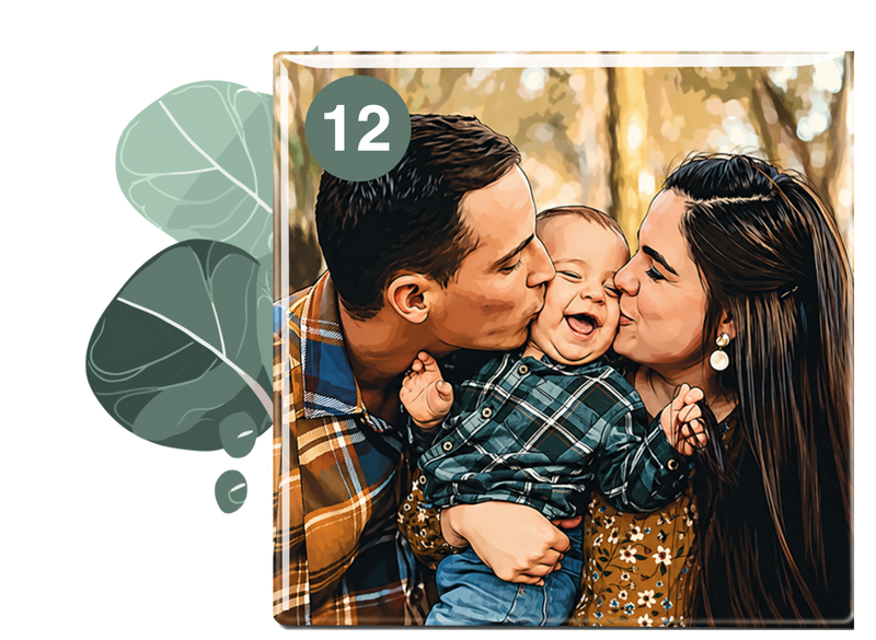 Personalised Magnets (Set of 12)